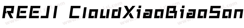 REEJI CloudXiaoBiaoSongGB字体转换